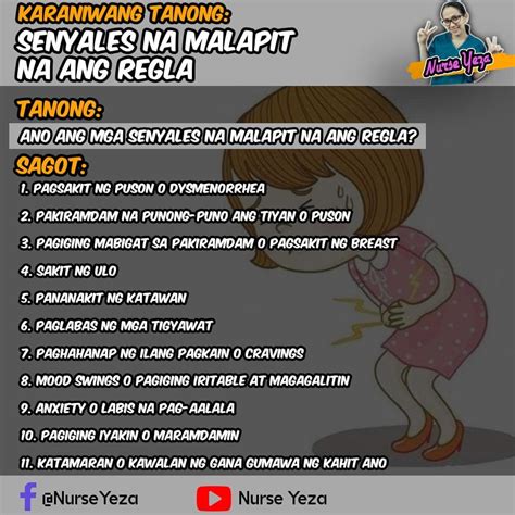 senyales paraan para lumabas ang regla